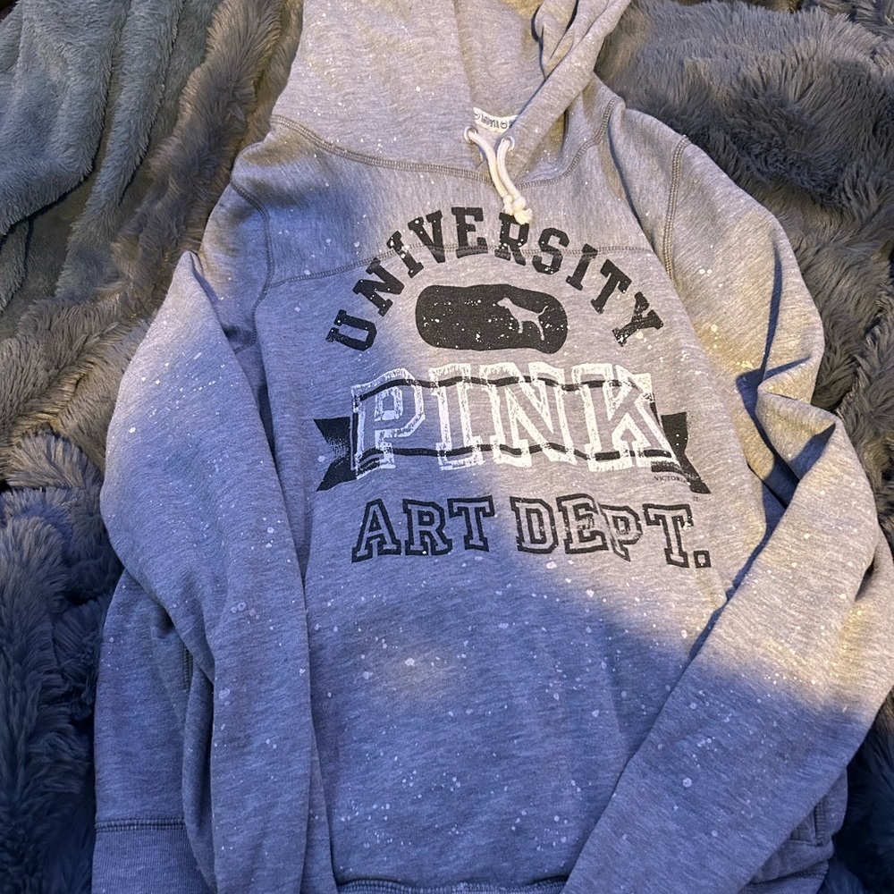 🩶Gray "PINK" hoodie